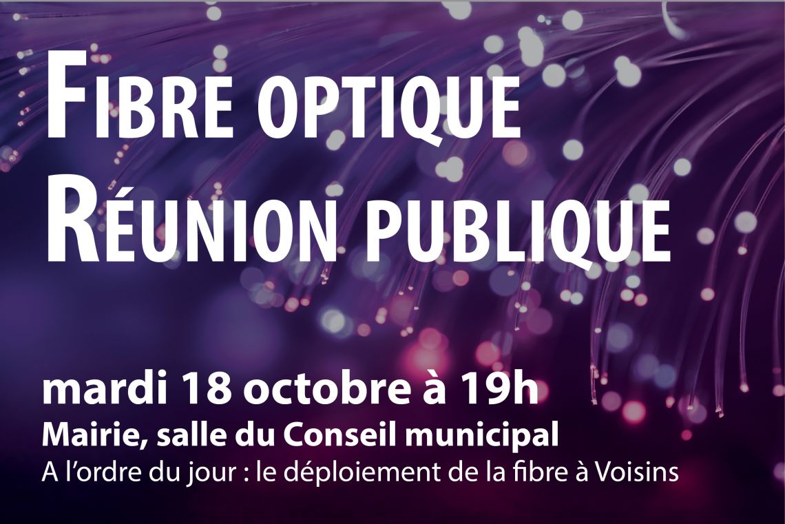 Fibre optique : réunion publique