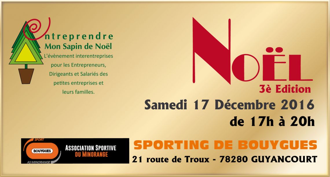 ENTREPRENDRE MON SAPIN DE NOEL - 17 DECEMBRE 2016