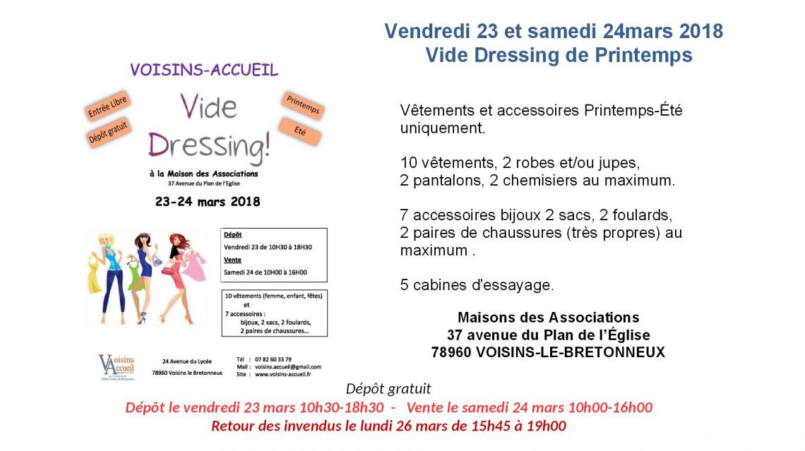 Vide Dressing de Printemps-Éte de Voisins-Accueil