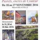 Découvrez le talent des maîtres et des élèves s'exerçant à l'art du pastel et des encres. Une exposition riche rendue possible grâce à un enseignement de qualité et l'intervention d'artistes de renommée internationale et passionnés par le sujet. S'associent aux élèves les pastellistes et maîtres Pastellistes : Jean Claude BAUMIER, Patrice BOURDIN, Christine DUMONT, Patrick HENRY, David HERVELIN, Catherine HUTTER, Patrice LATGER et Patrick MARTIN<br />Sur place, l'association propose des démonstrations les 19, 20 et 26 novembre à partir de 16 heures.